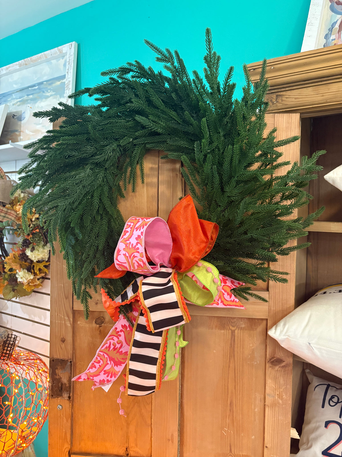 Pine Wreath & Bow