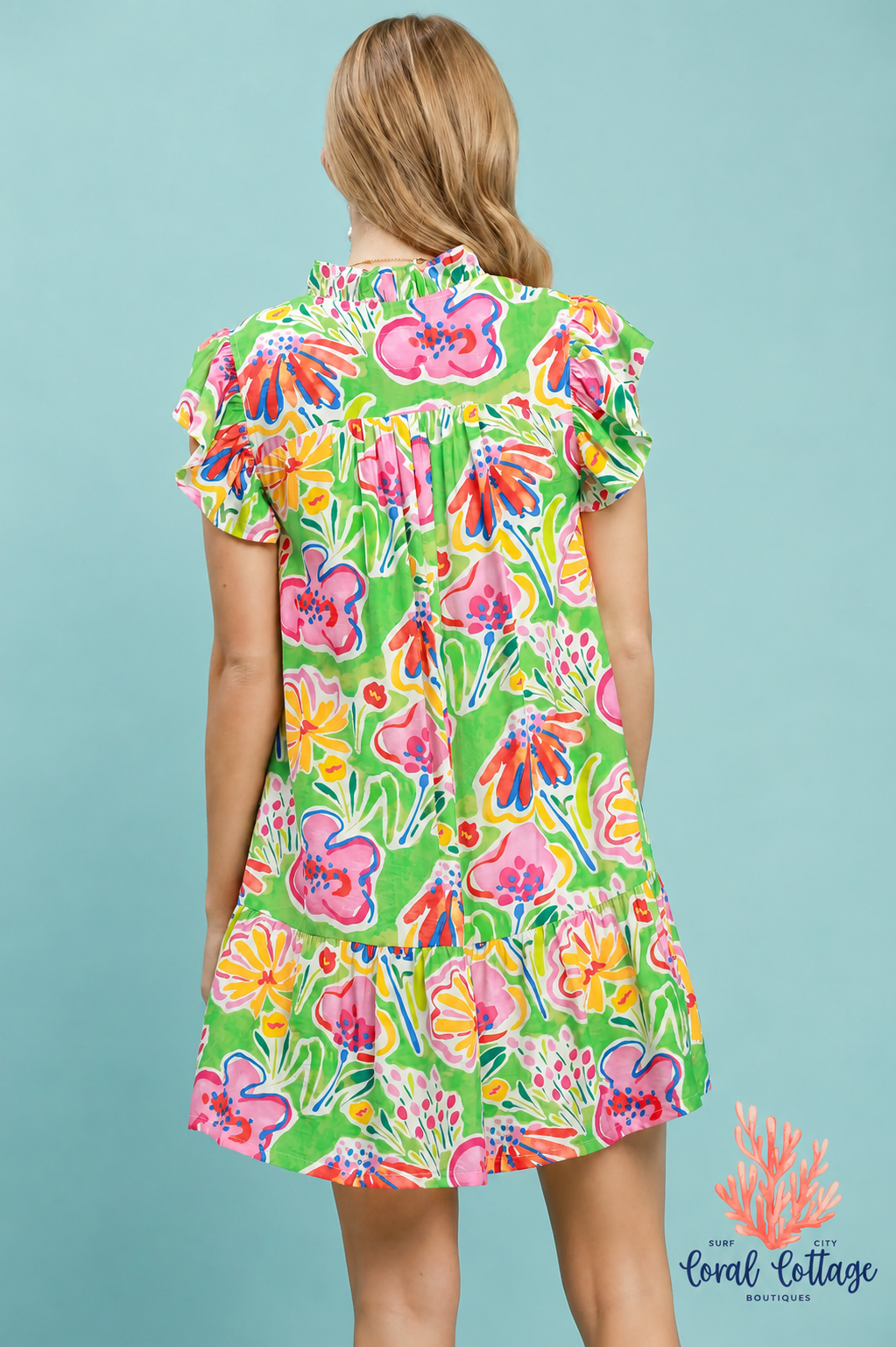 Floral Ruffle Dress