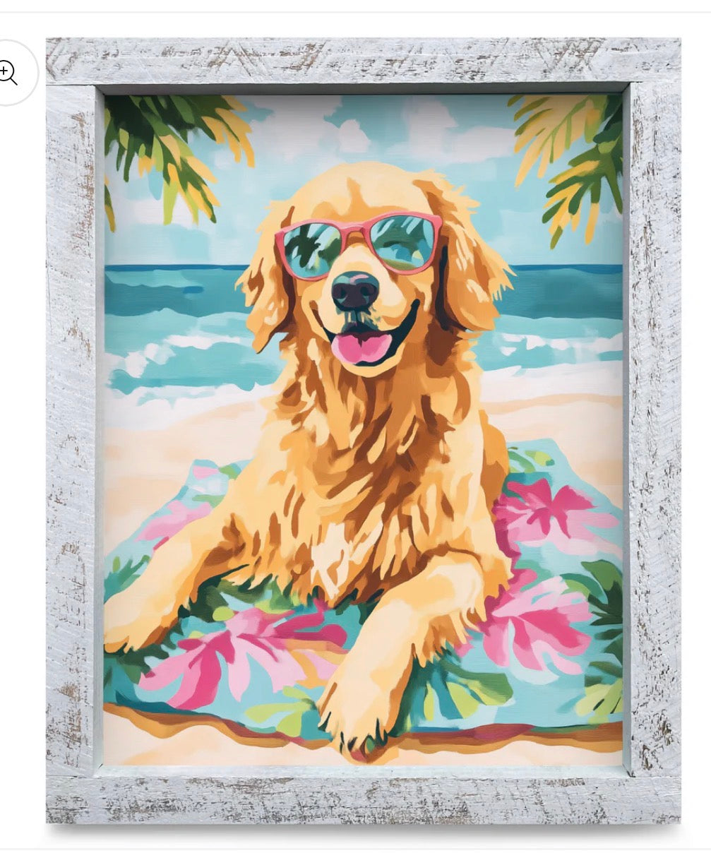 Pet Art - Golden Beach Days