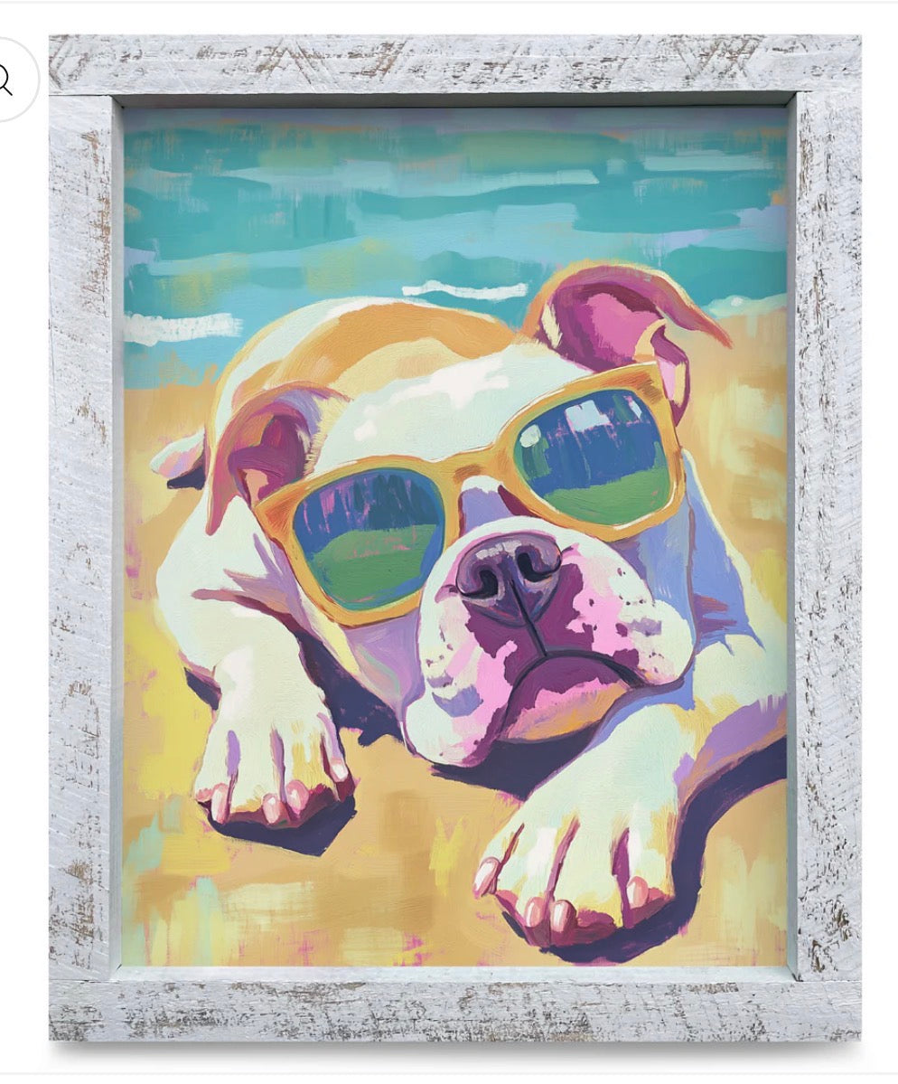 Pet Art - Bulldog Sunny Vibes