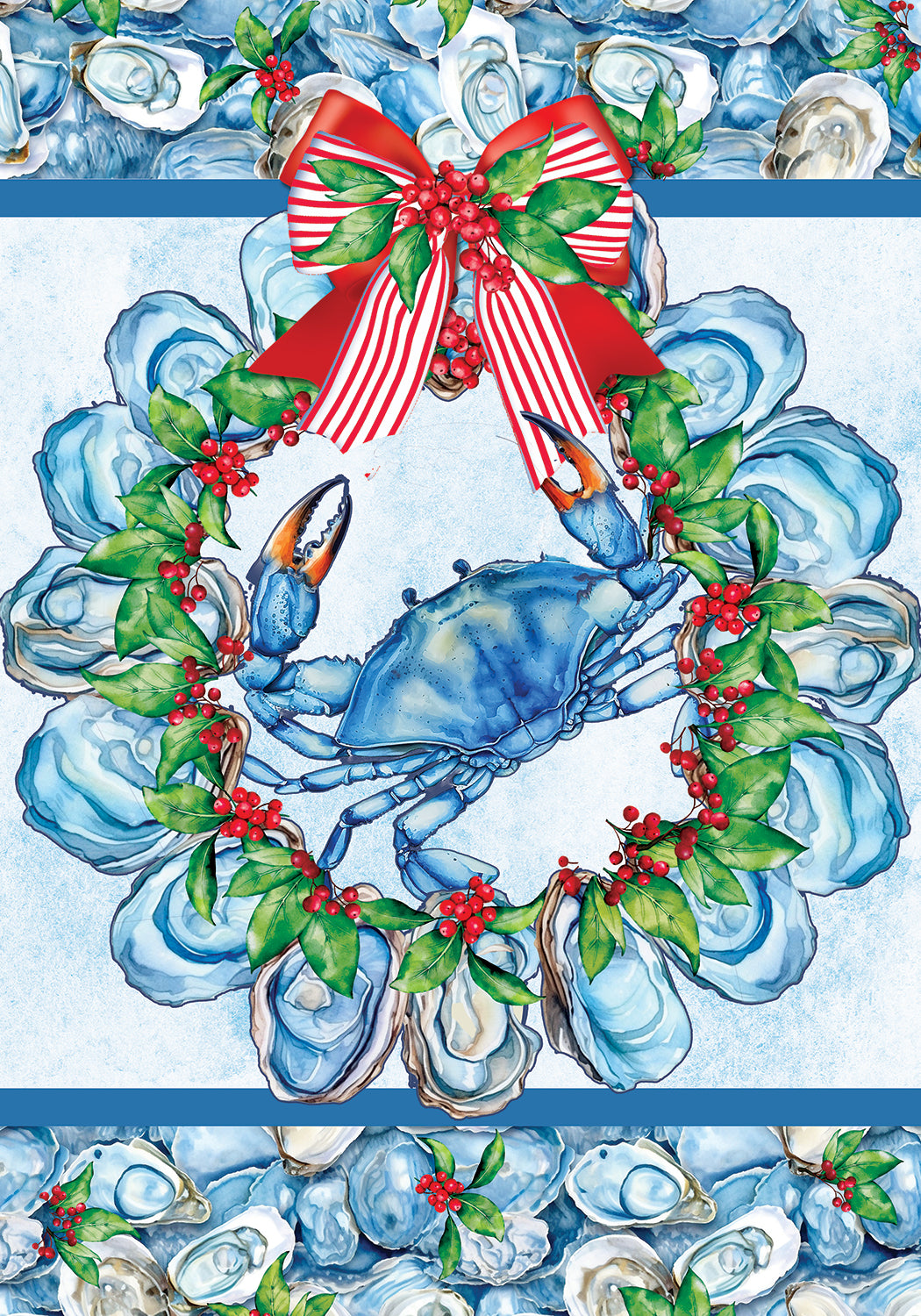 Garden Flag-Oyster Crab Wreath