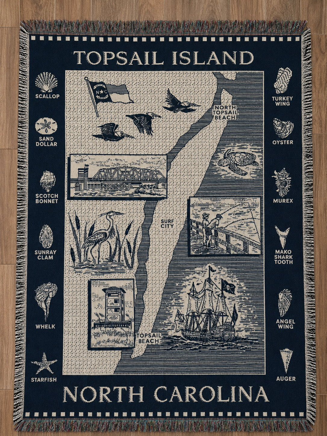 Topsail Island Throw PRE-ORDER ARRIVING July 17th