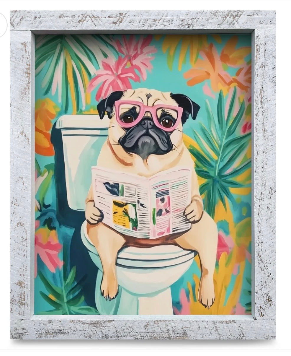 Pet Art - Potty Pug