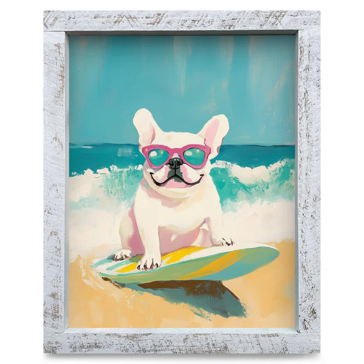 Surfs Up French Bulldog Artwork