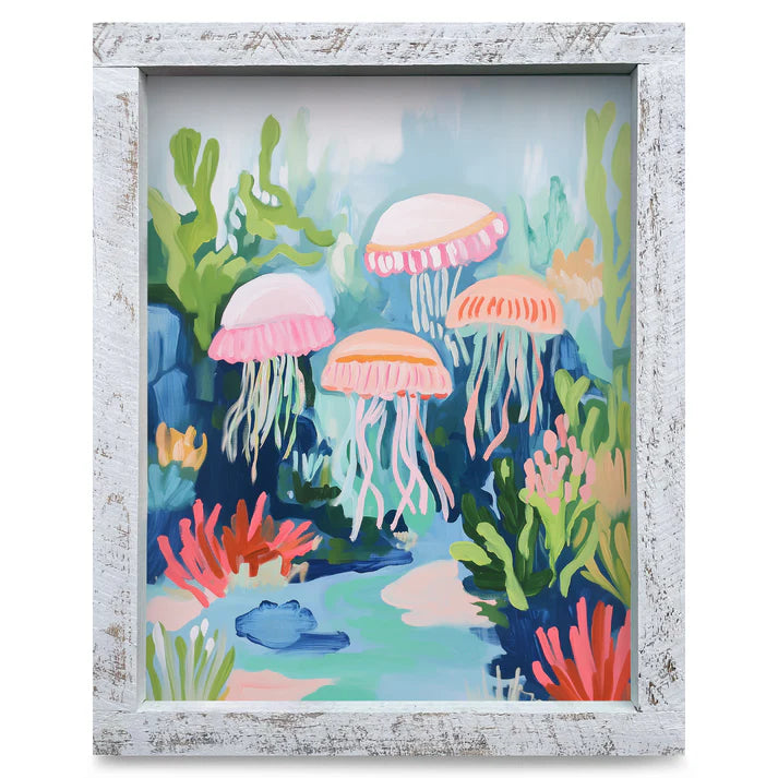 Colorful Jellyfish Artwork - VERTICAL