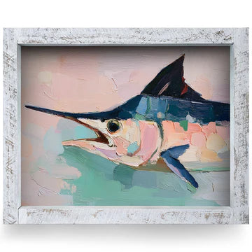 Painterly Marlin Profile Artwork