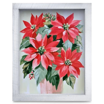Red Poinsettia Bouquet Artwork