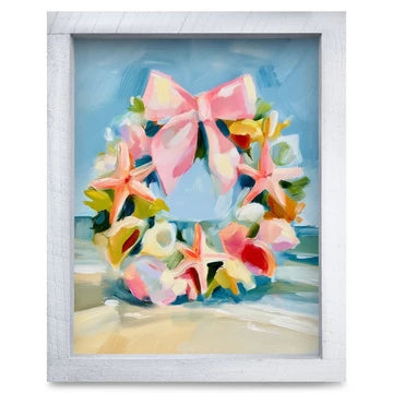 Coastal Christmas Wreath Artwork