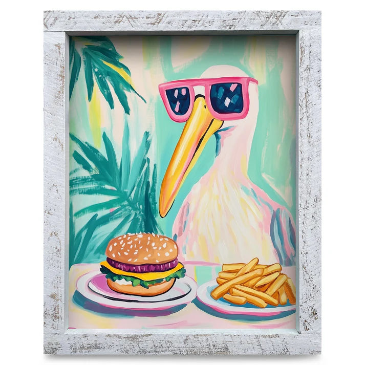 Pelican Burger Artwork - VERTICAL