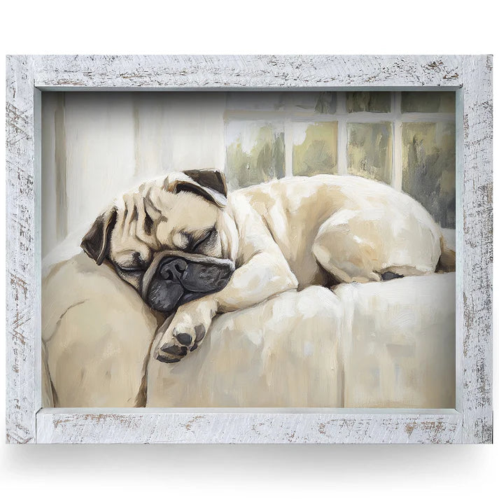Sleepy Pug Artwork - HORIZONTAL
