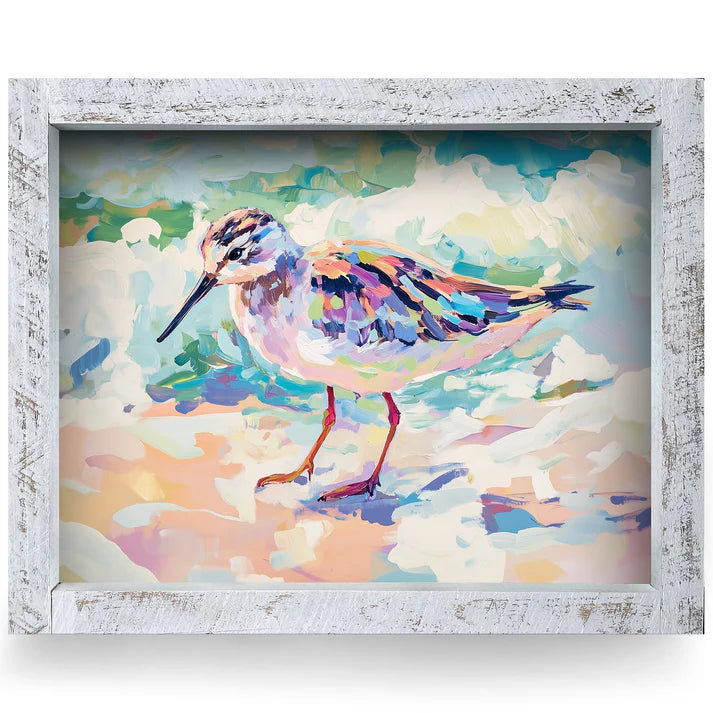 Vivid Sandpiper Artwork - VERTICAL