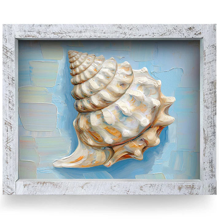 Pretty Pastel Shell Artwork - HORIZONTAL