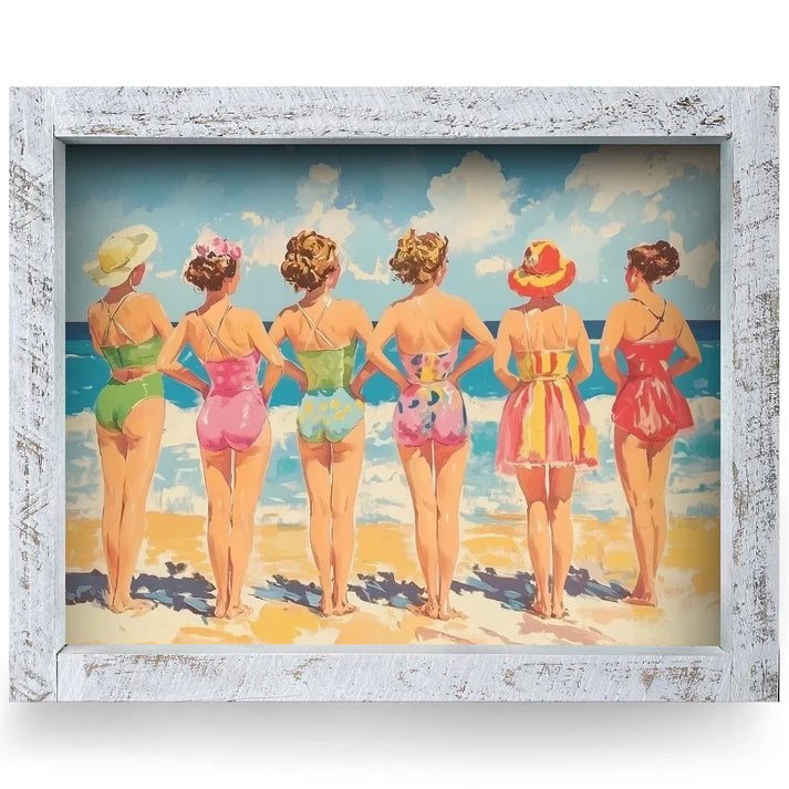 Vintage Seaside Chic Artwork - VERTICAL