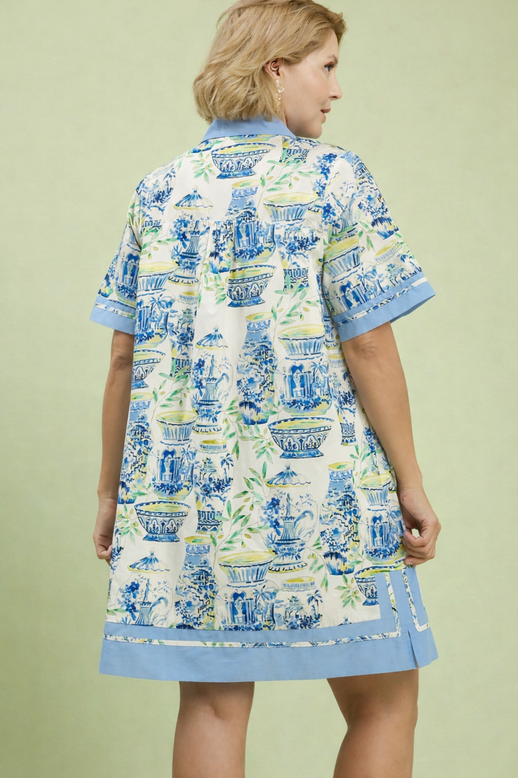 Chinoiserie Print Dress