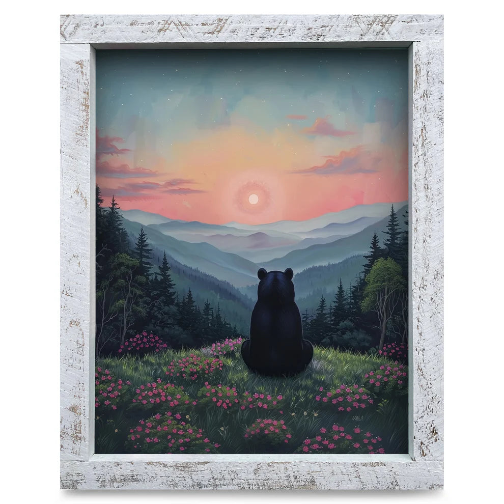 Art-Lake/Lodge-Black Bear Blue Ridge Sunrise