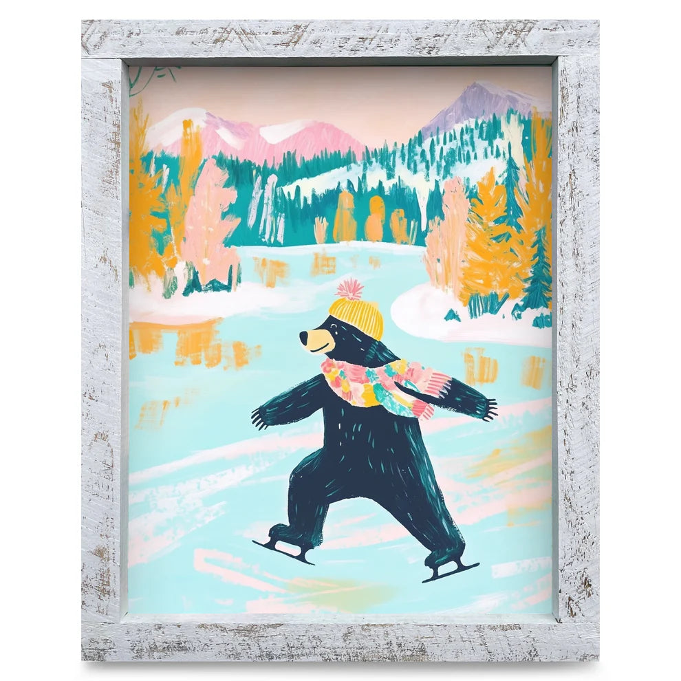 Art-Lake/Lodge-Black Bear Ice Skates