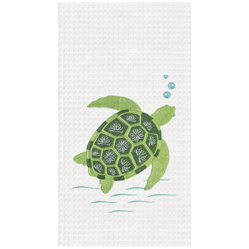 Green Turtle Kitchen Towel