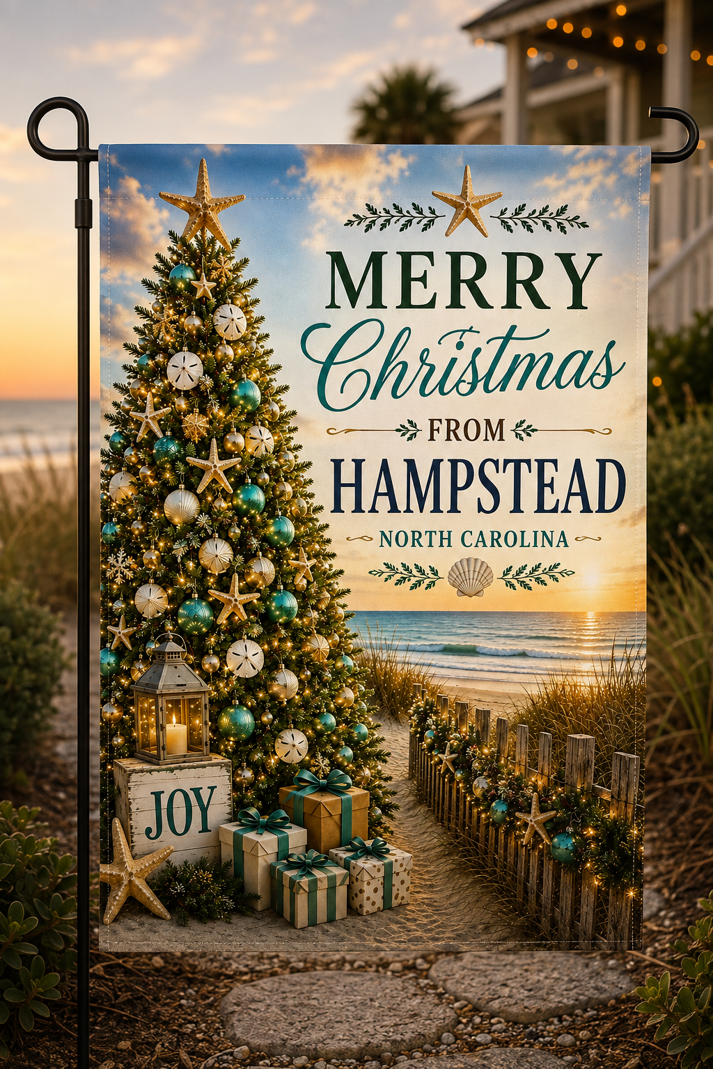 Hampstead Christmas Garden Flag
