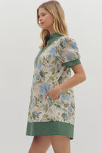 Load image into Gallery viewer, Floral Contrast Band Dress