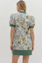 Load image into Gallery viewer, Floral Contrast Band Dress