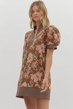 Load image into Gallery viewer, Floral Contrast Band Dress