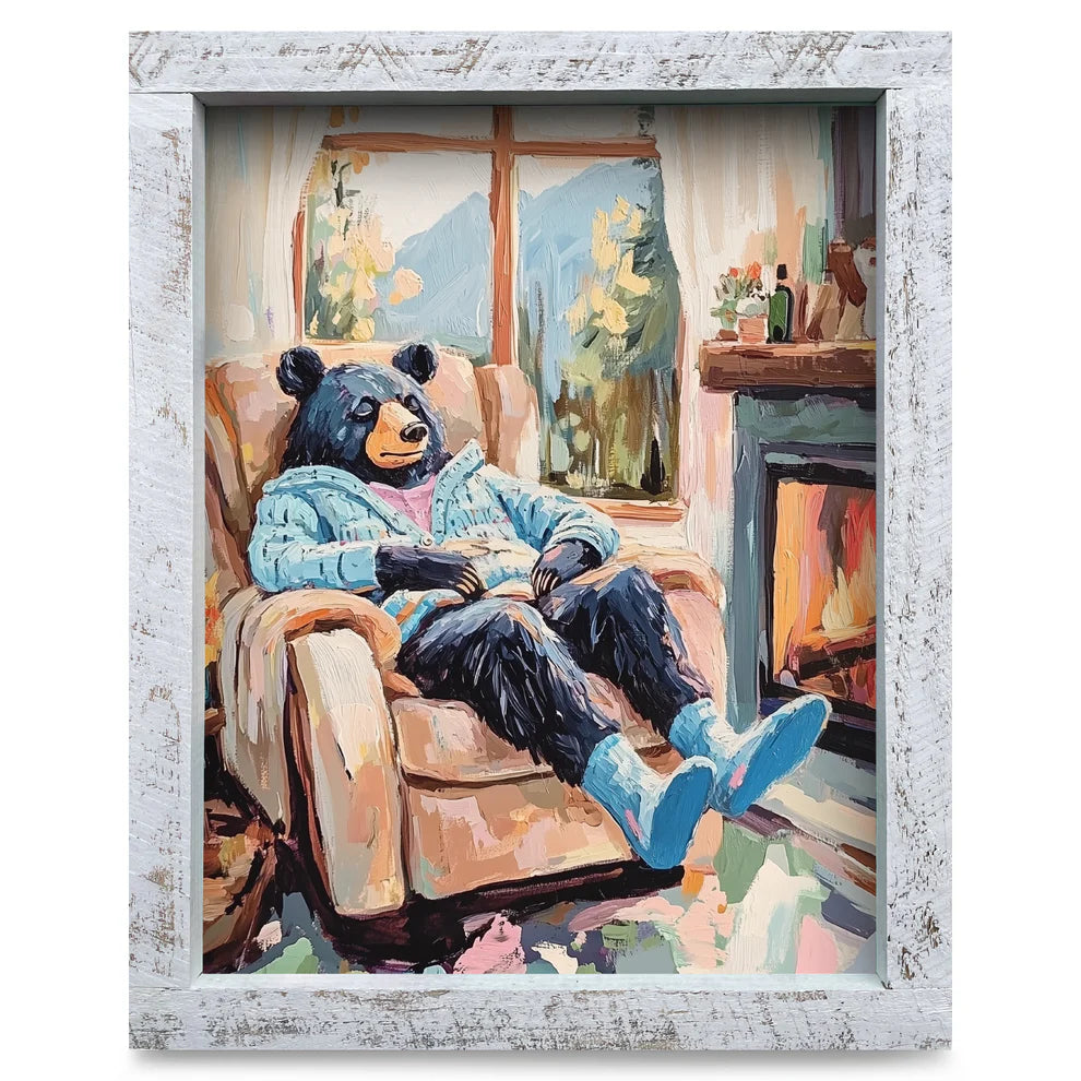 Art-Lake/Lodge-Papa Bear's Cozy Cabin Nap