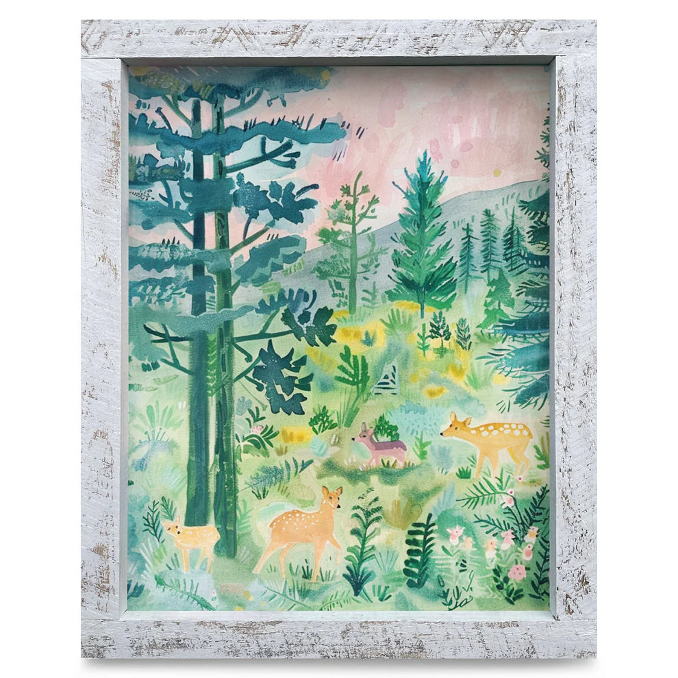 Art-Lake/Lodge-Woodland Watercolor