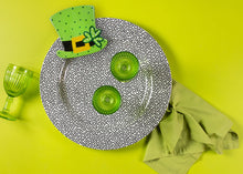 Load image into Gallery viewer, Happy Everything Big Round Platter - Black Small Dot