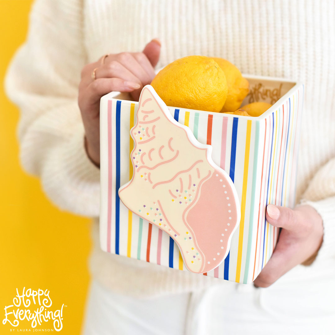 Happy Everything Medium Nesting Cube - Happy Line Up