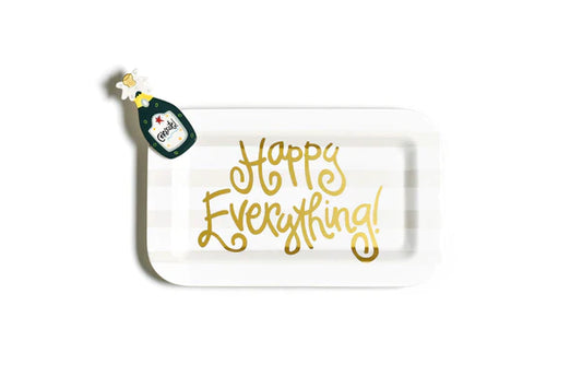 Happy Everything Rectangle Platter - White Stripe