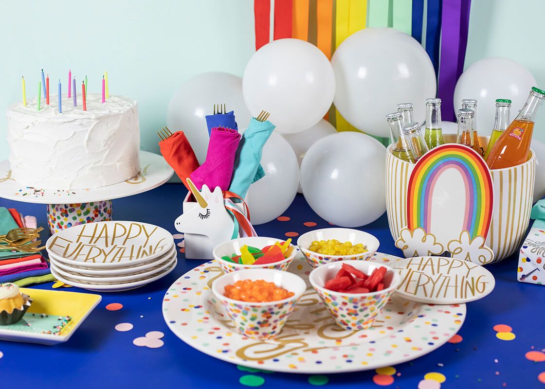 Happy Everything Round Platter - Happy Dot