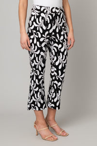 Printed Pull On Millennium Cropped Flare Pant