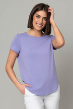 Load image into Gallery viewer, Crew Neck Hi-Lo Hem Tee