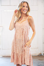 Load image into Gallery viewer, Ditzy Floral Babydoll Button Pocketed Sleeveless Dress