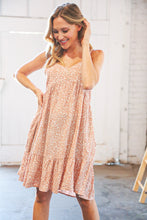 Load image into Gallery viewer, Ditzy Floral Babydoll Button Pocketed Sleeveless Dress
