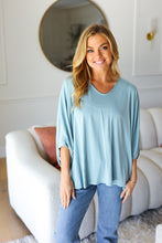 Load image into Gallery viewer, Call On Me Aqua Dolman Modal Knit Top