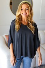 Load image into Gallery viewer, Call On Me Charcoal Dolman Modal Knit Top