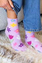 Load image into Gallery viewer, Orchid Floral Ankle Socks
