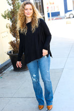 Load image into Gallery viewer, Sublime Black Hacci Dolman Pocketed Sweater Top