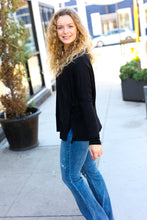 Load image into Gallery viewer, Sublime Black Hacci Dolman Pocketed Sweater Top