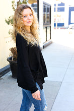 Load image into Gallery viewer, Sublime Black Hacci Dolman Pocketed Sweater Top