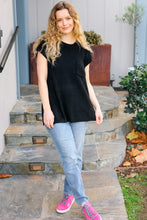 Load image into Gallery viewer, Best In Bold Black Dolman Ribbed Knit Sweater Top