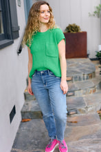 Load image into Gallery viewer, Seize The Day Kelly Green Dolman Rib Sweater Top