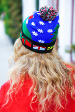 Load image into Gallery viewer, Dinosaur and Presents Pom-Pom Beanie