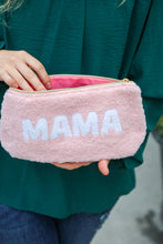 Load image into Gallery viewer, Blush &quot;Mama&quot; Sherpa Zipper Bag