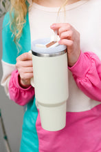 Load image into Gallery viewer, Cream Insulated 38oz. Tumbler with Straw
