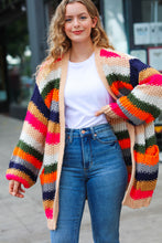 Load image into Gallery viewer, Take All of Me Multicolor Hand Crochet Chunky Oversized Cardigan