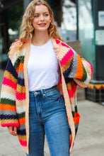 Load image into Gallery viewer, Take All of Me Multicolor Hand Crochet Chunky Oversized Cardigan