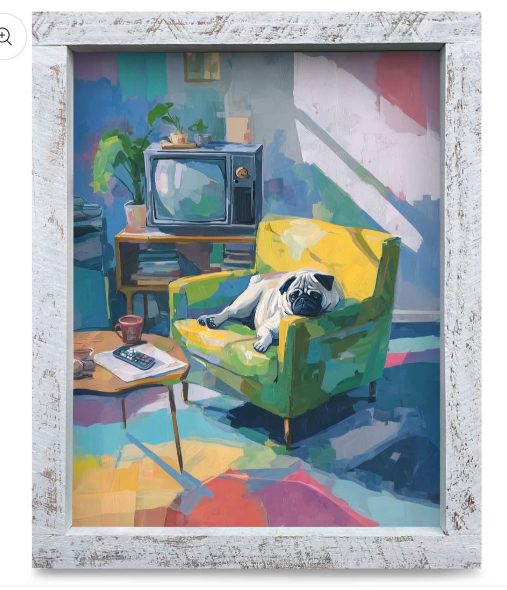 Pet Art - Lounging Pug