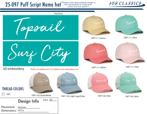 Puff Script Cap